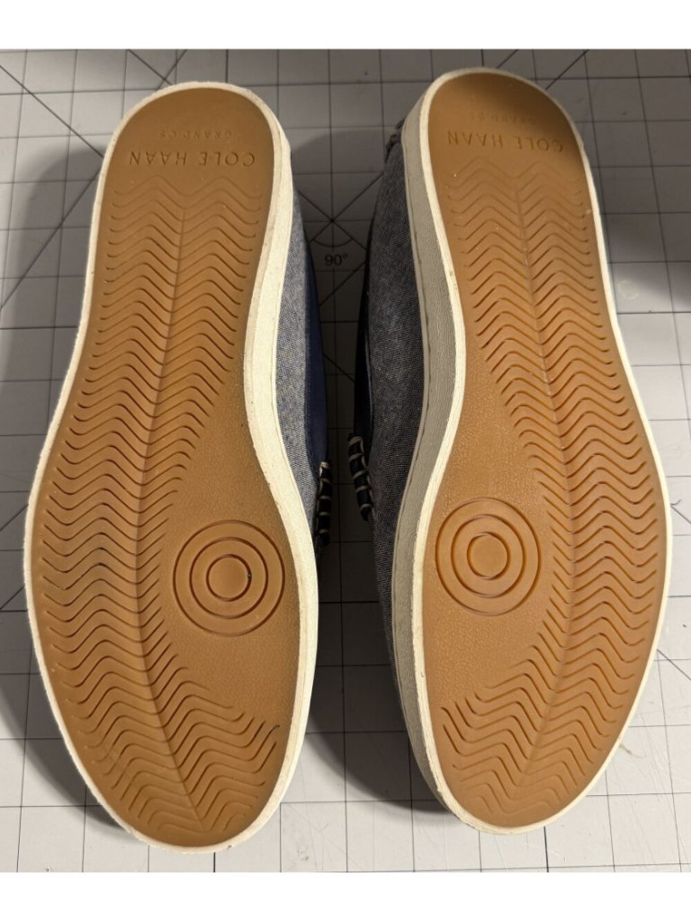 Cole Haan Blue Suede Penny Loafers Men's Size 9M C32175 - Picture 7 of 8